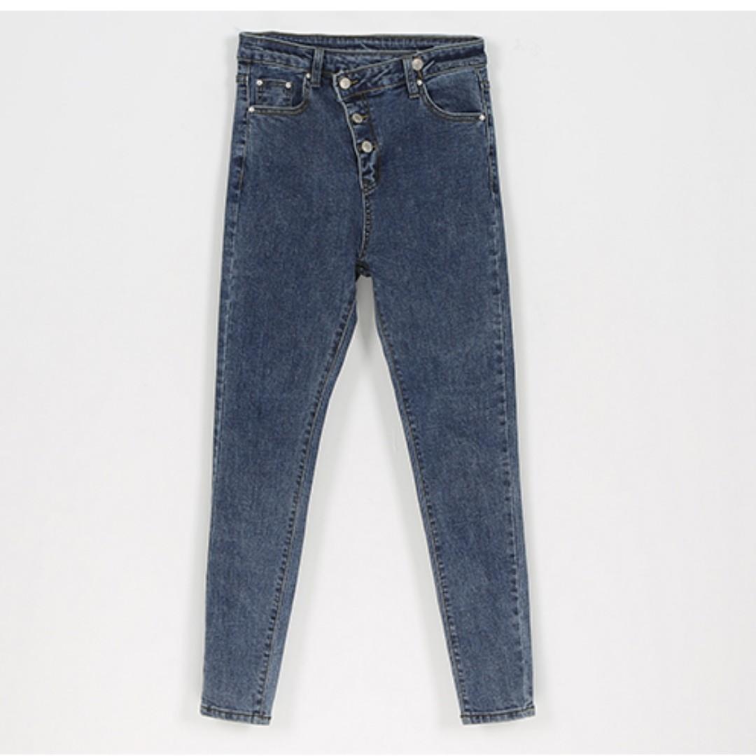 Dark Blue Denim Wash Jeans