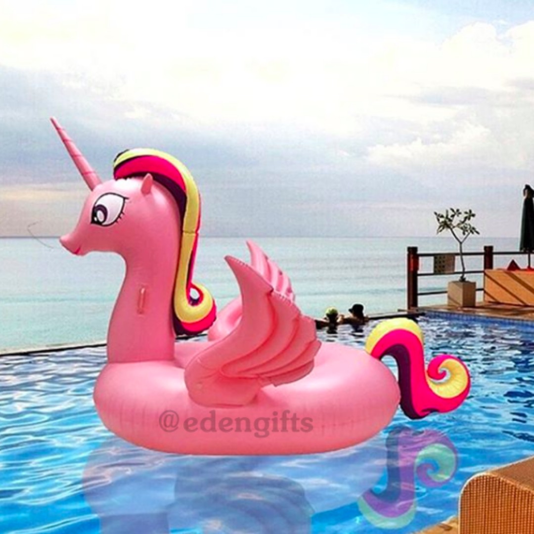 Pool pony inflatable top