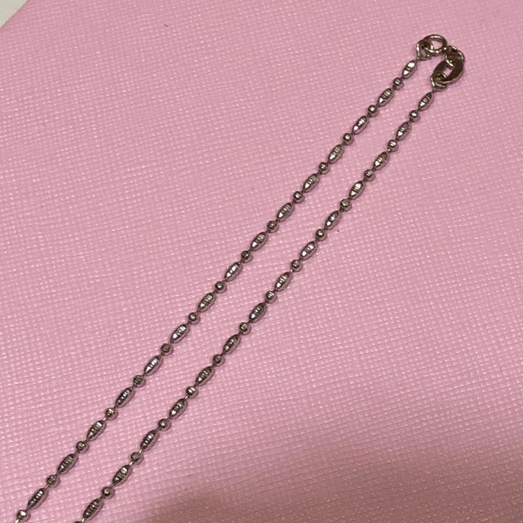 Kalung Emas Putih Asli kadar 750 ( berat 4gr )
