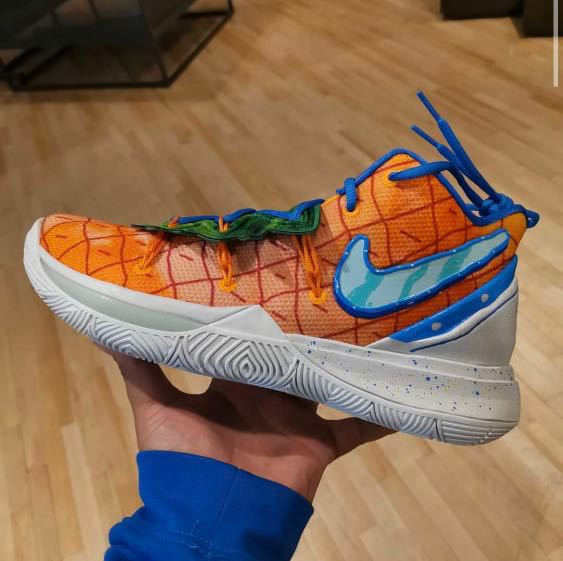 Kyrie 5 Spongebob Pineapple Men s Fashion Footwear Sneakers on Carousell