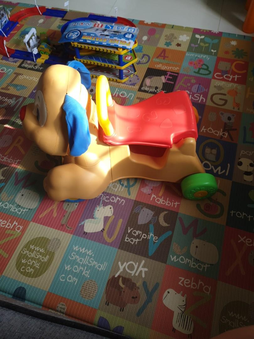 Fisher Price Laugh Learn Stride to Ride Puppy Babies Kids Infant Playtime on Carousell