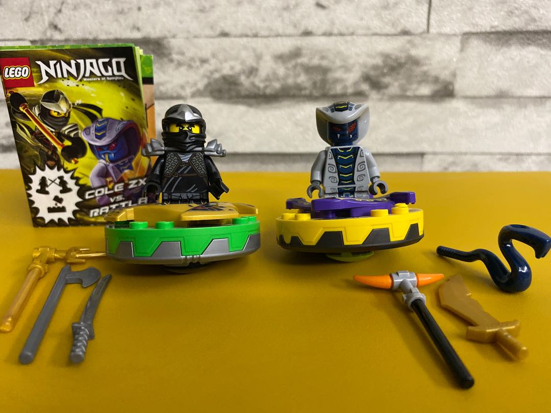 LEGO Ninjago Cole ZX vs Rattla spinner 9579, Hobbies & Toys, Toys & Games  on Carousell