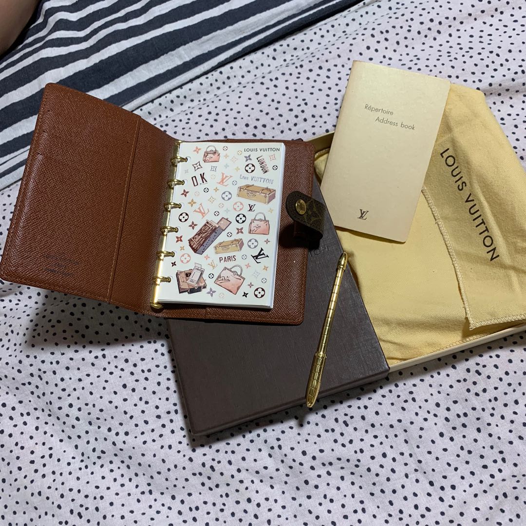 Louis Vuitton Agenda in PM size, Azure, Luxury, Bags & Wallets on Carousell