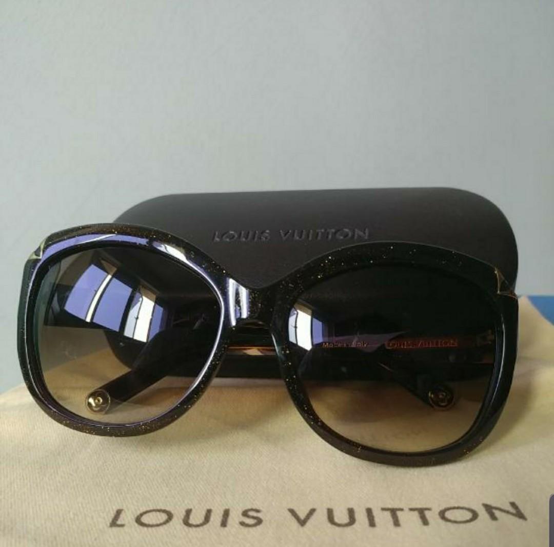 Louis Vuitton Brown Glitter Hortensia Woman Sunglasses