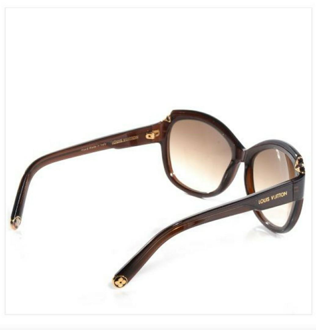 Louis Vuitton Brown Glitter Hortensia Woman Sunglasses Louis Vuitton