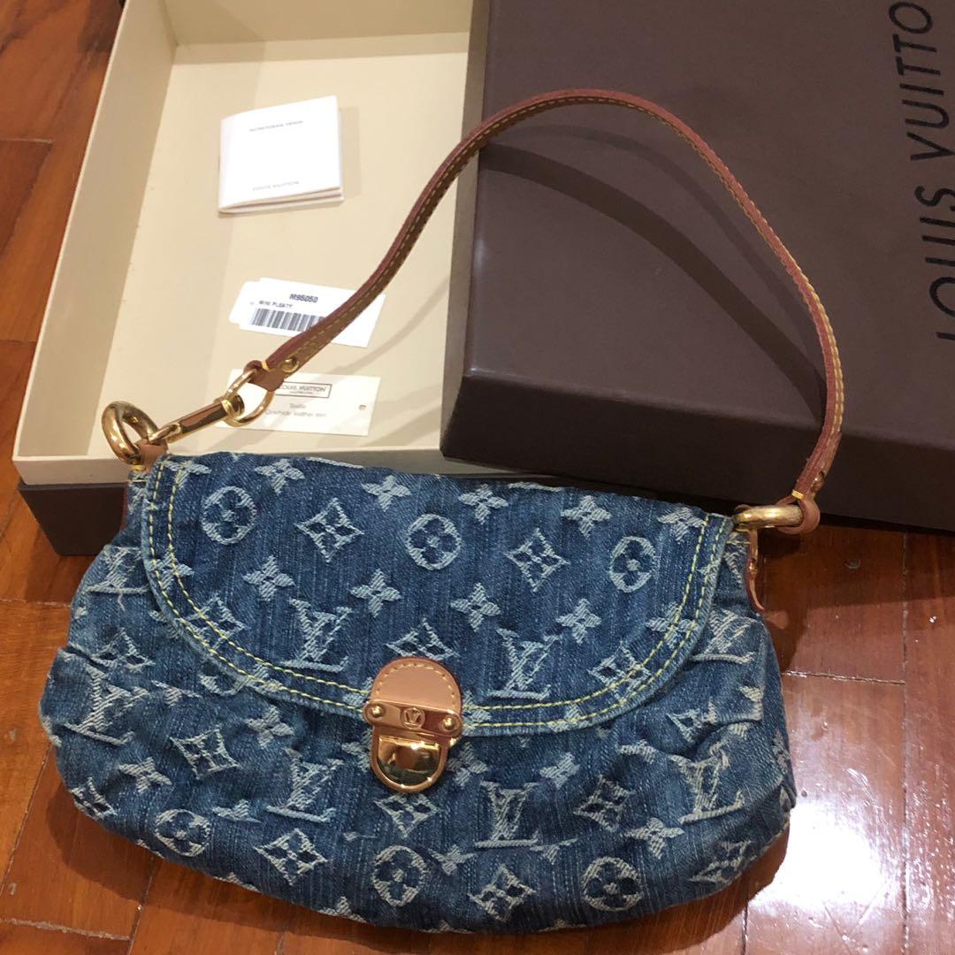 Louis Vuitton, Bags, Authentic Louisvuitton Mini Pleaty Monogram Denim  Bag