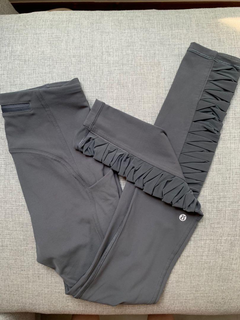 Ruched Sides Leggings (Grey 