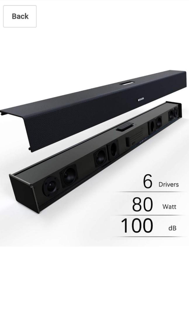 MEGACRA 38" 80W 100DB Bluetooth / USB Soundbar (Model S9620