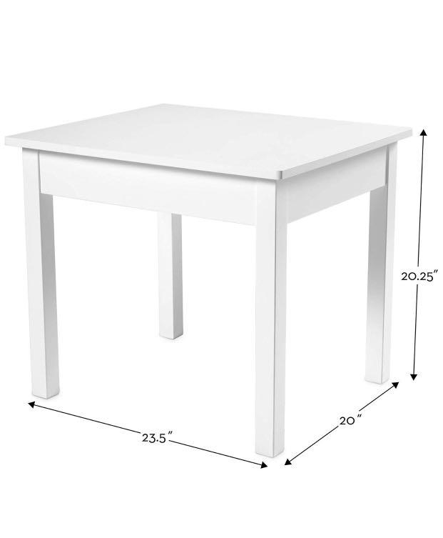 melissa & doug solid wood table & chairs