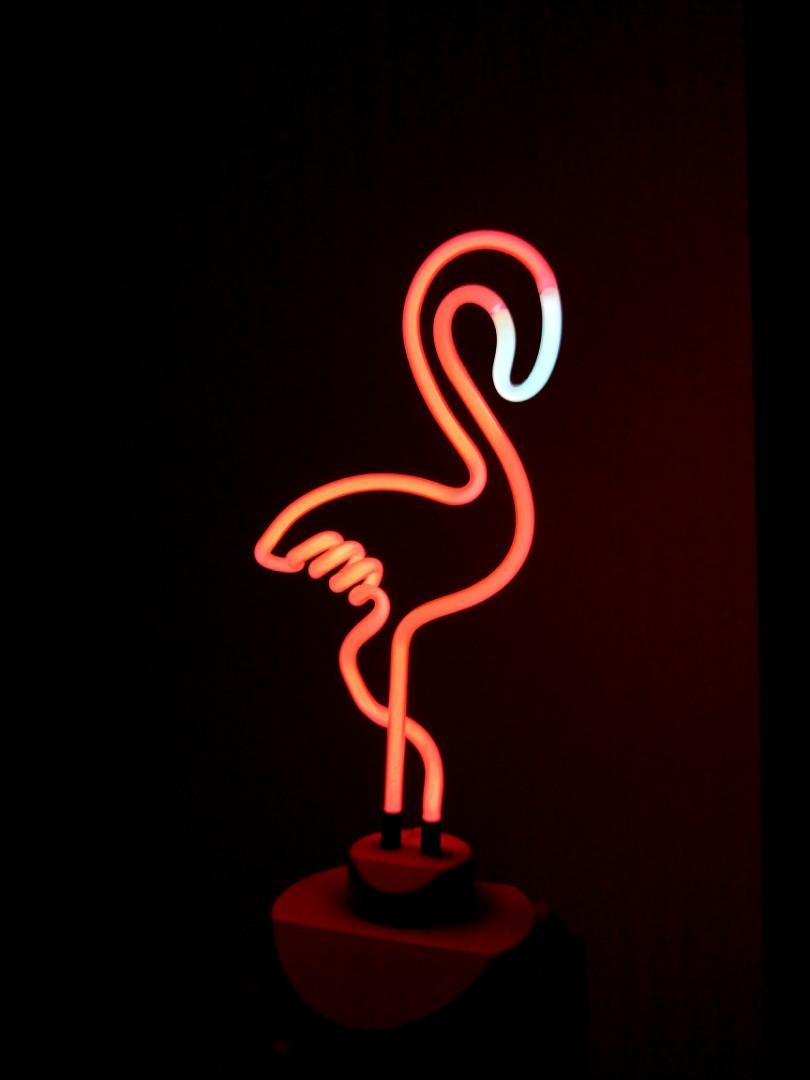 Neon Pink Flamingo light, Babies & Kids, Baby Nursery & Kids Furniture