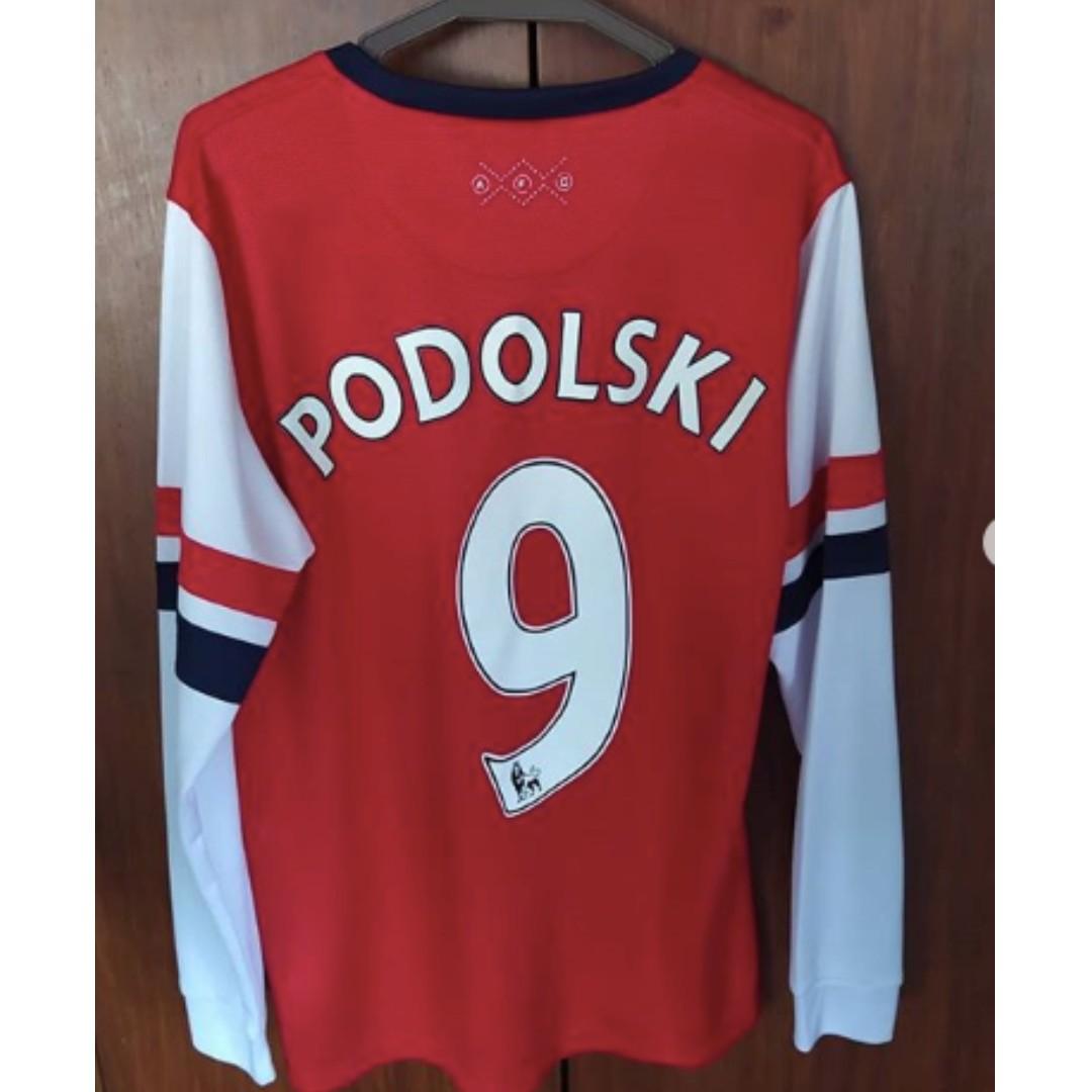 Nike Arsenal Lukas Podolski Jersey Men s Fashion Activewear on
