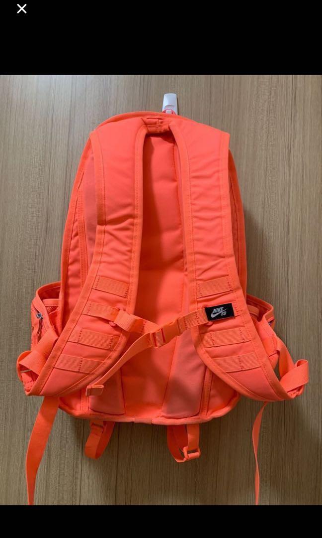 bright orange nike backpack