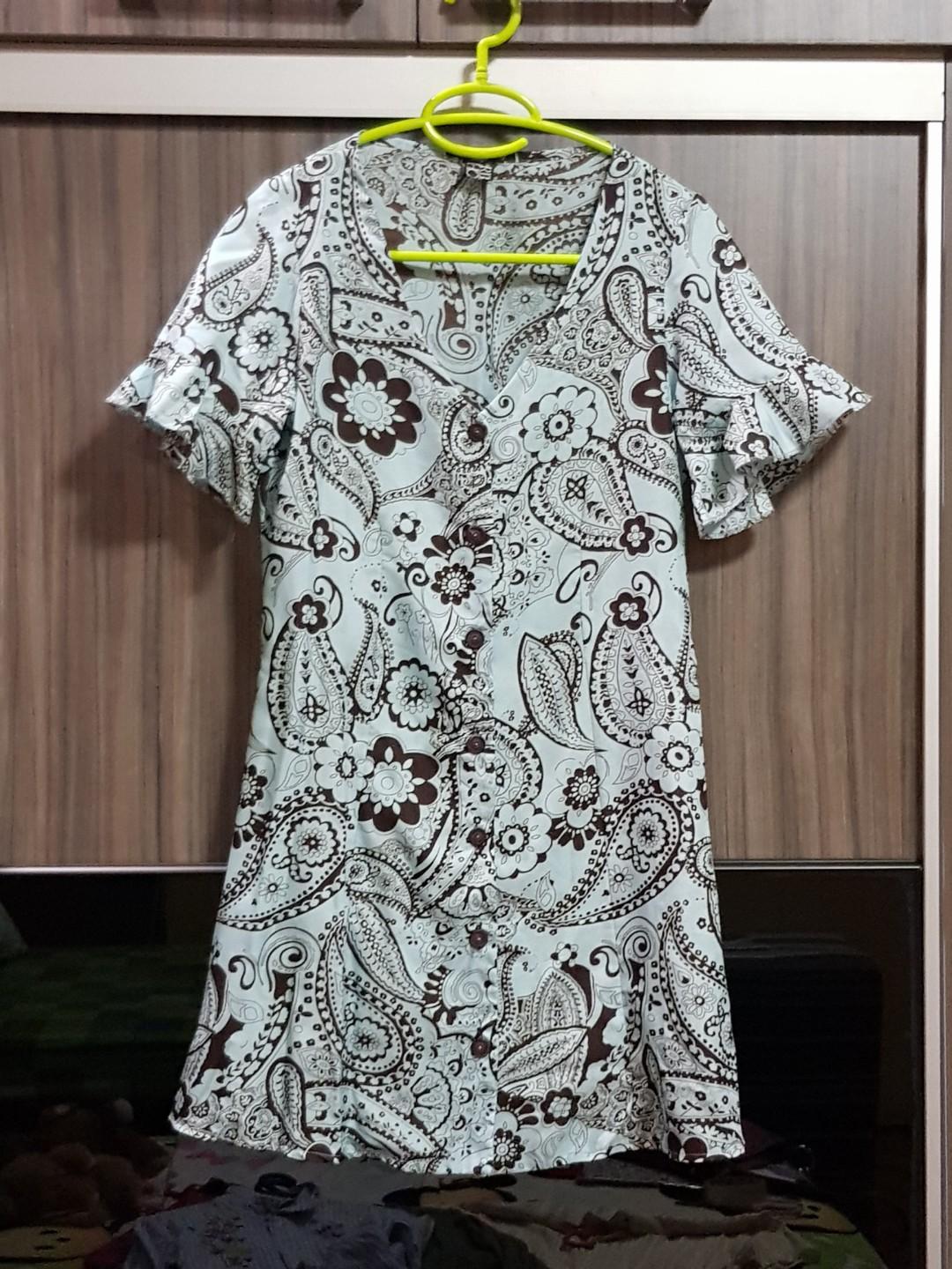 Patterned Button Down Shirt Dress Women S Fashion Clothes Dresses Skirts On Carousell Making clothing less intimidating and helping you develop your own style.