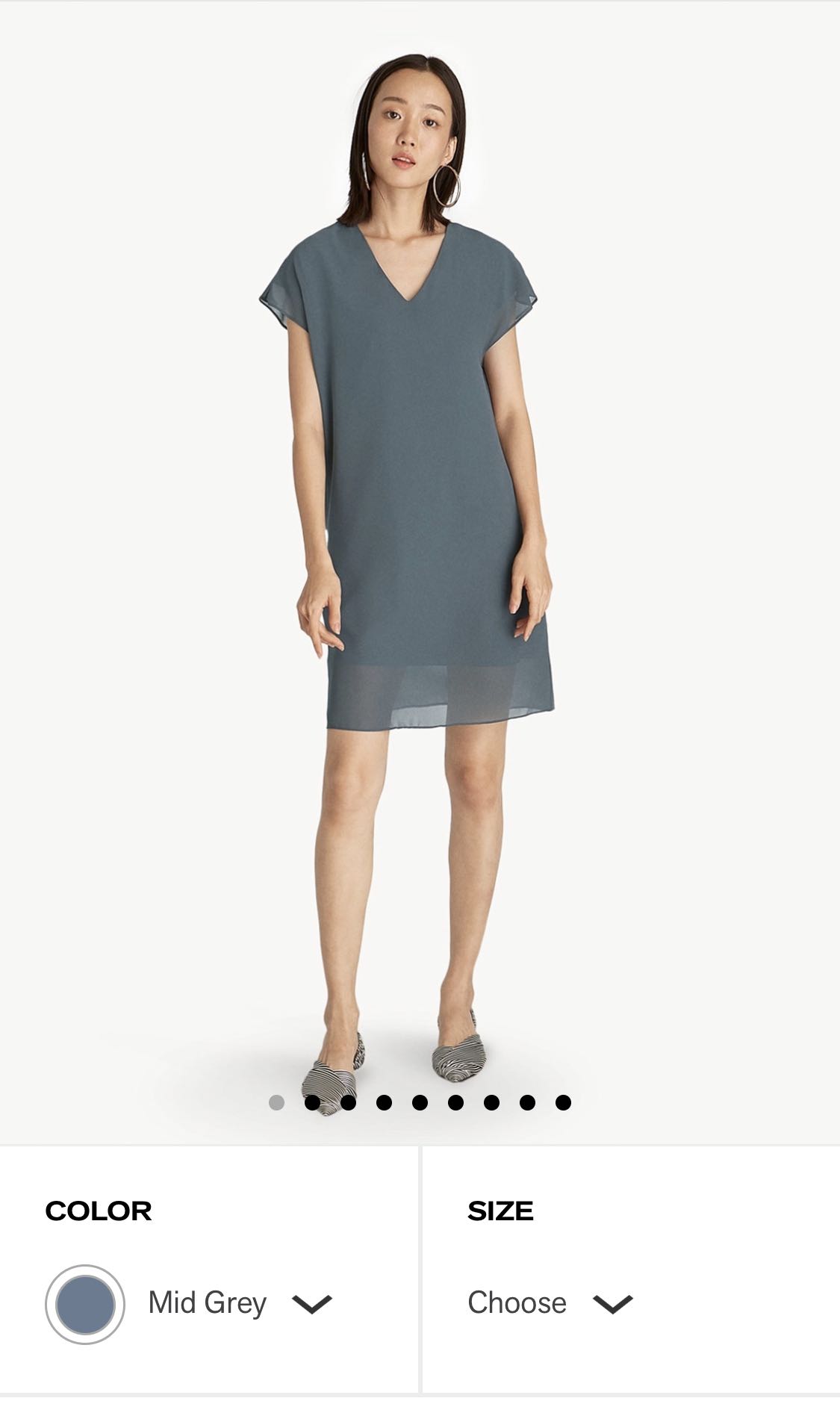 sheer neck dress