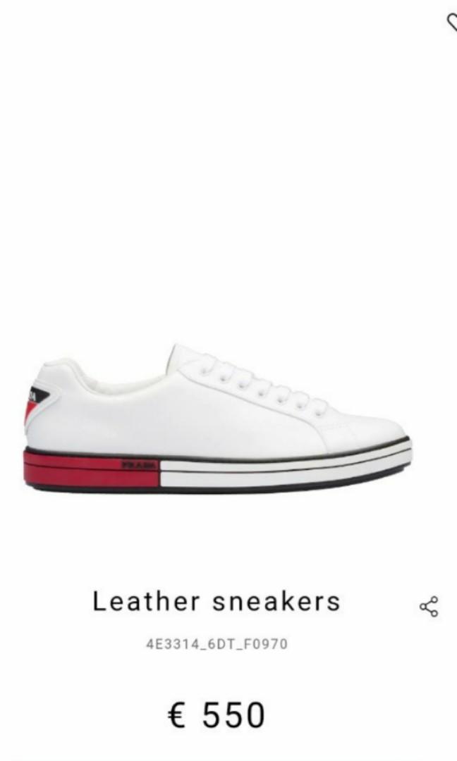 Prada Sneakers Men White UK9.0 / EU43 