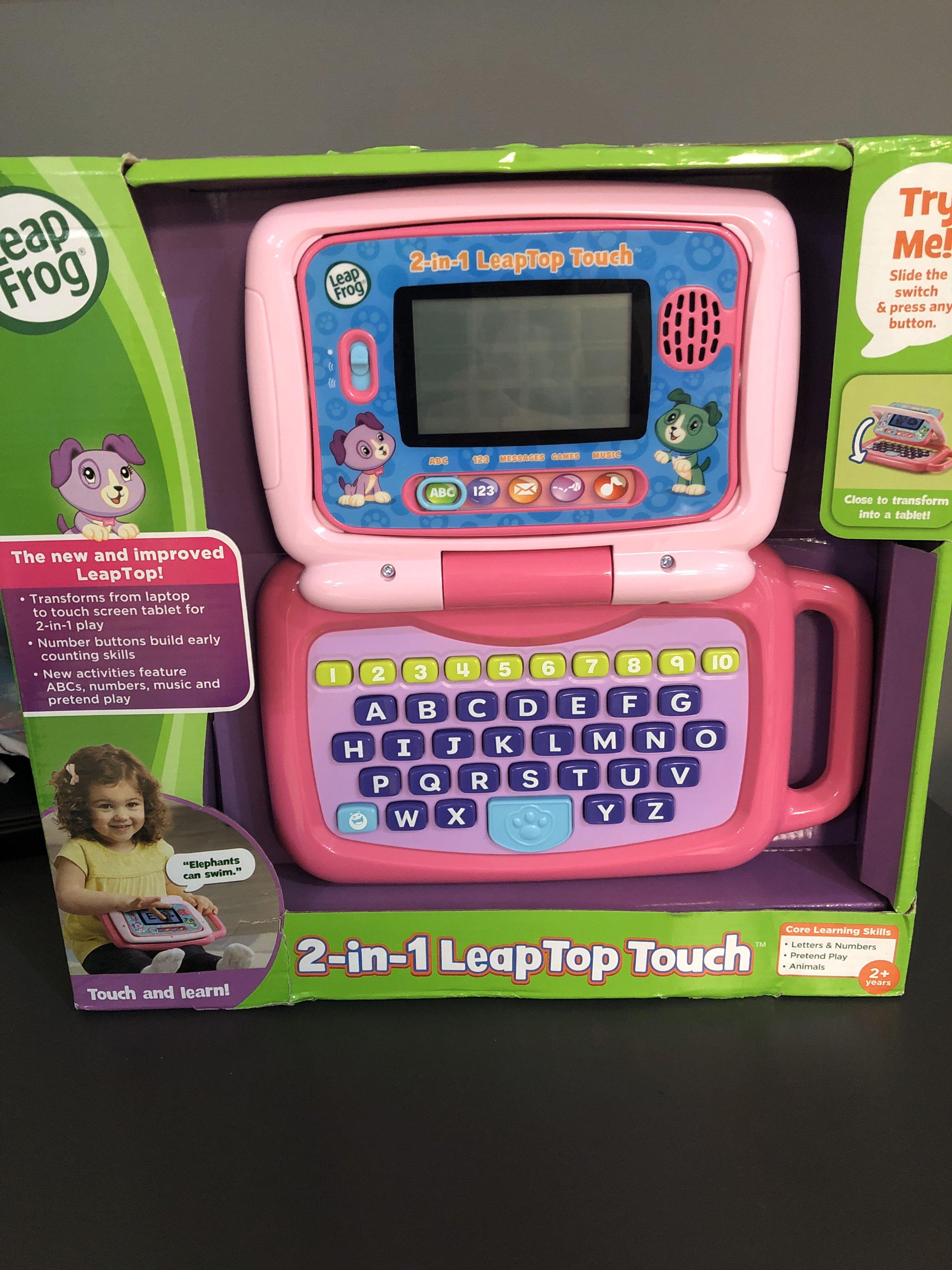LeapFrog 2 in 1 LeapTop Touch Pink for sale online 