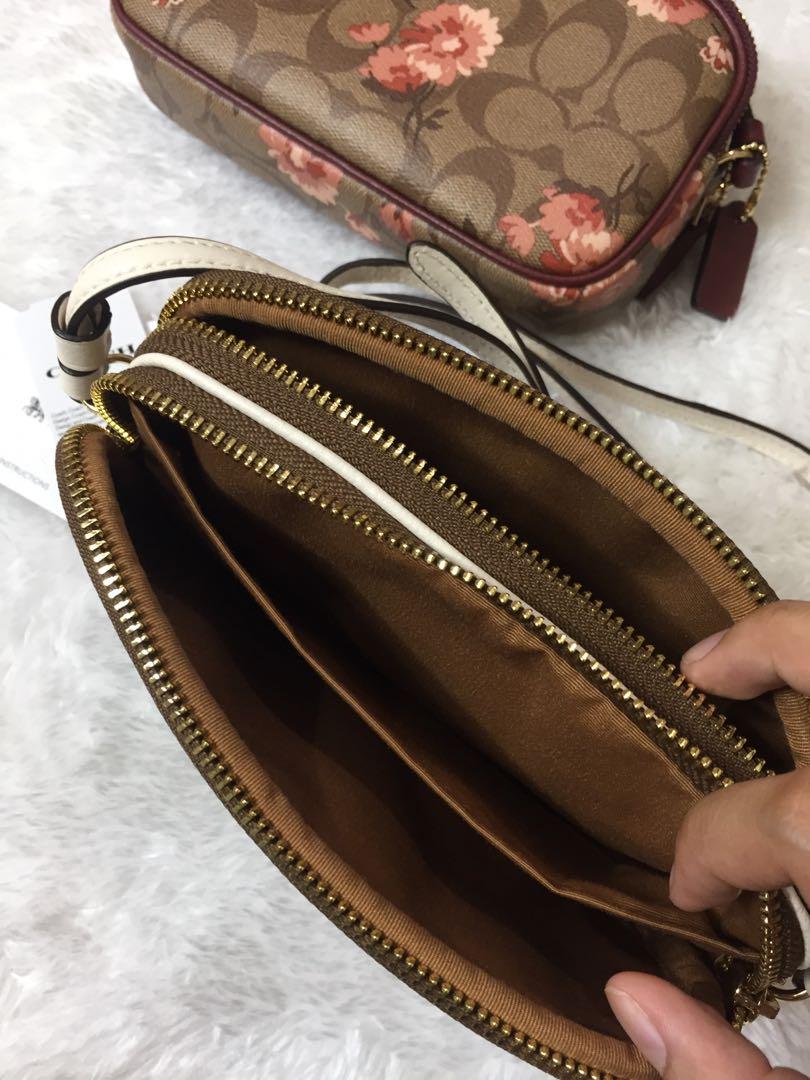 Sadie crossbody clutch in colorblock sales signature canvas