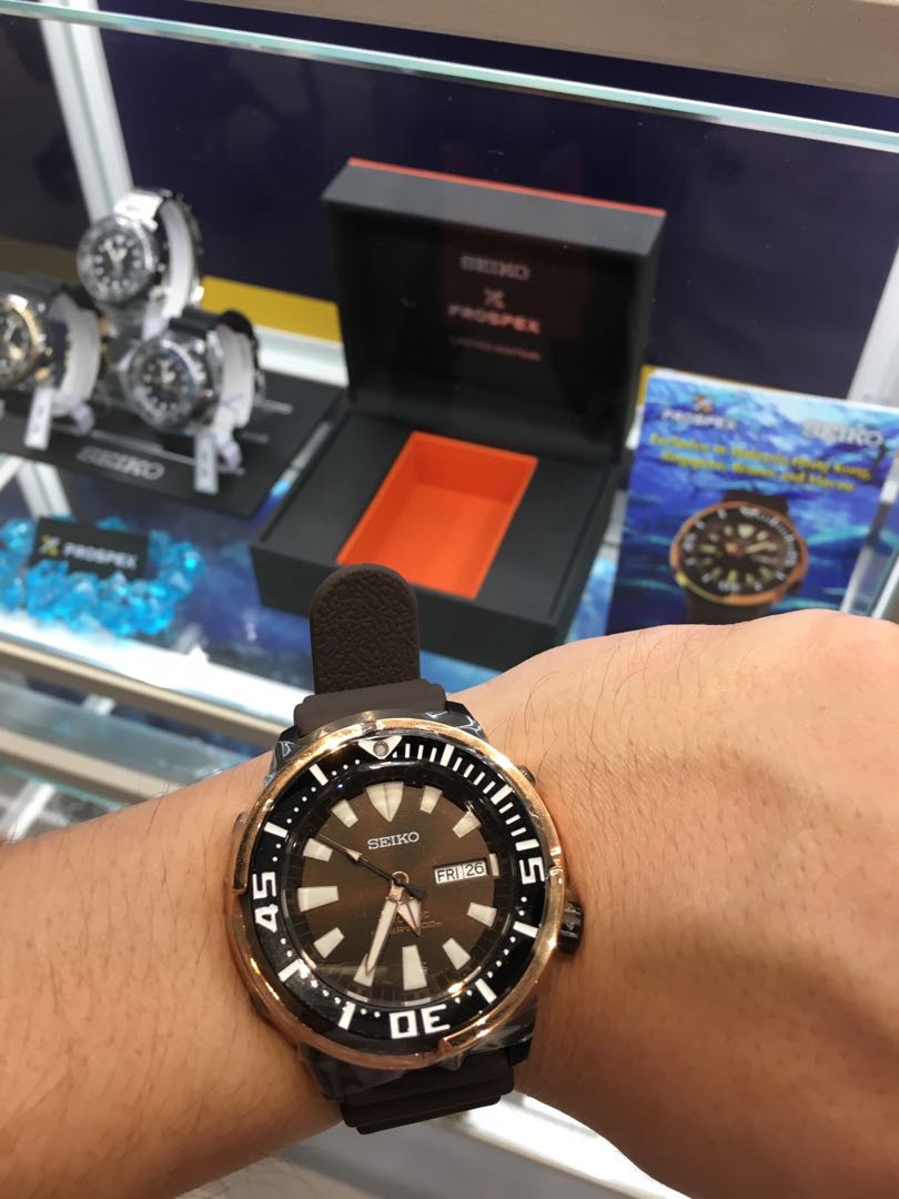 Seiko rose gold discount tuna