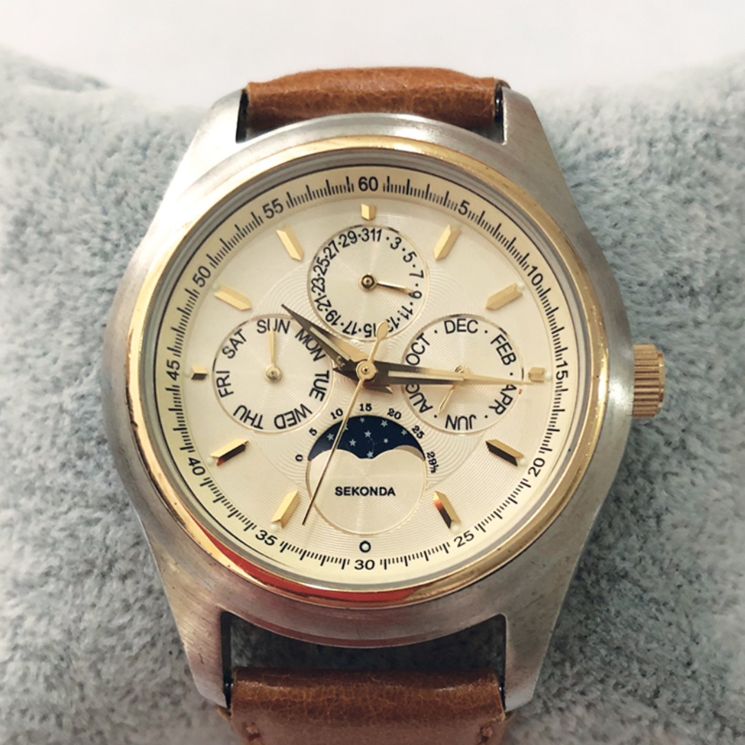 Sekonda moon phase on sale