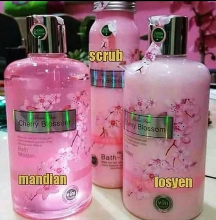 Set Mandian Cherry Blossom, Beauty & Personal Care, Bath & Body, Bath