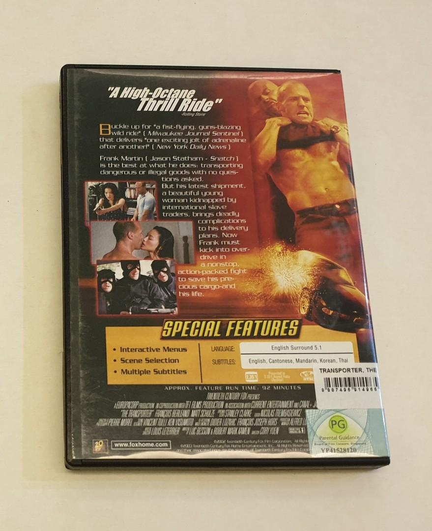 The Transporter - Widescreen Edition DVD, Hobbies & Toys, Music & Media,  CDs & DVDs on Carousell