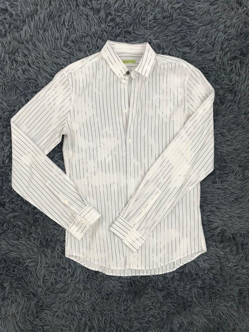 versace mens white shirt