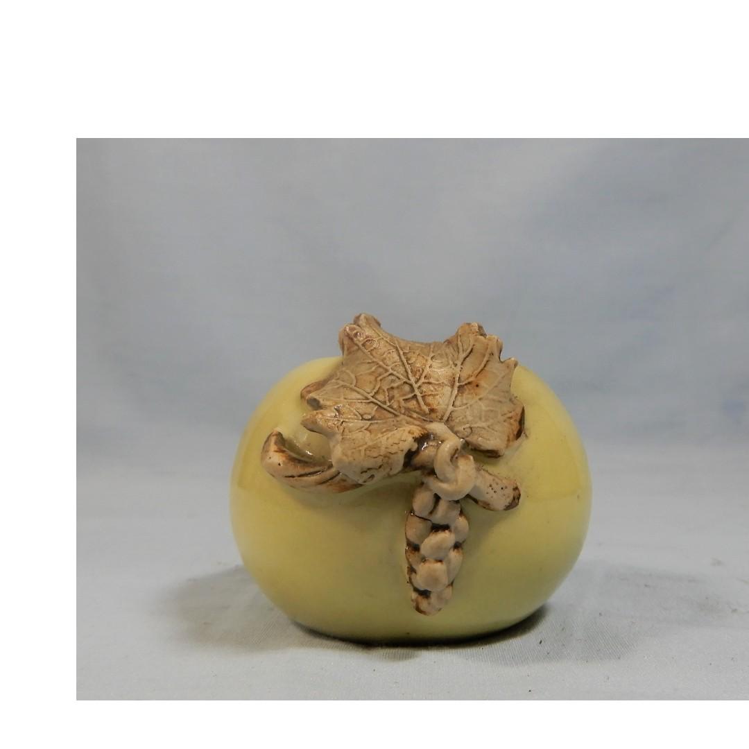 Vintage Ceramic Flower Bonsai Pot Grape Motif 1950s Retired Unused Gardening Pots Planters On Carousell