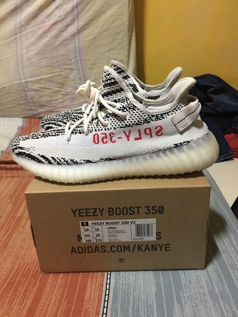 yeezy zebra size