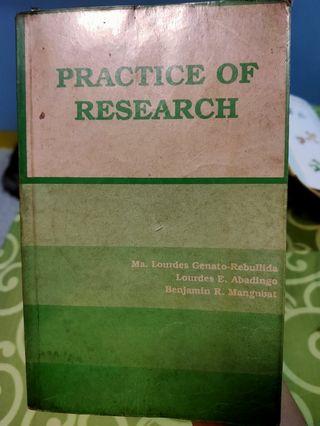 Practice of Research by Rebullida, Abadingo & Mangubat