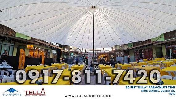 PARACHUTE TENT for rentals outdoor events durable heavy duty tent