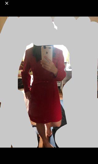 紅色洋裝