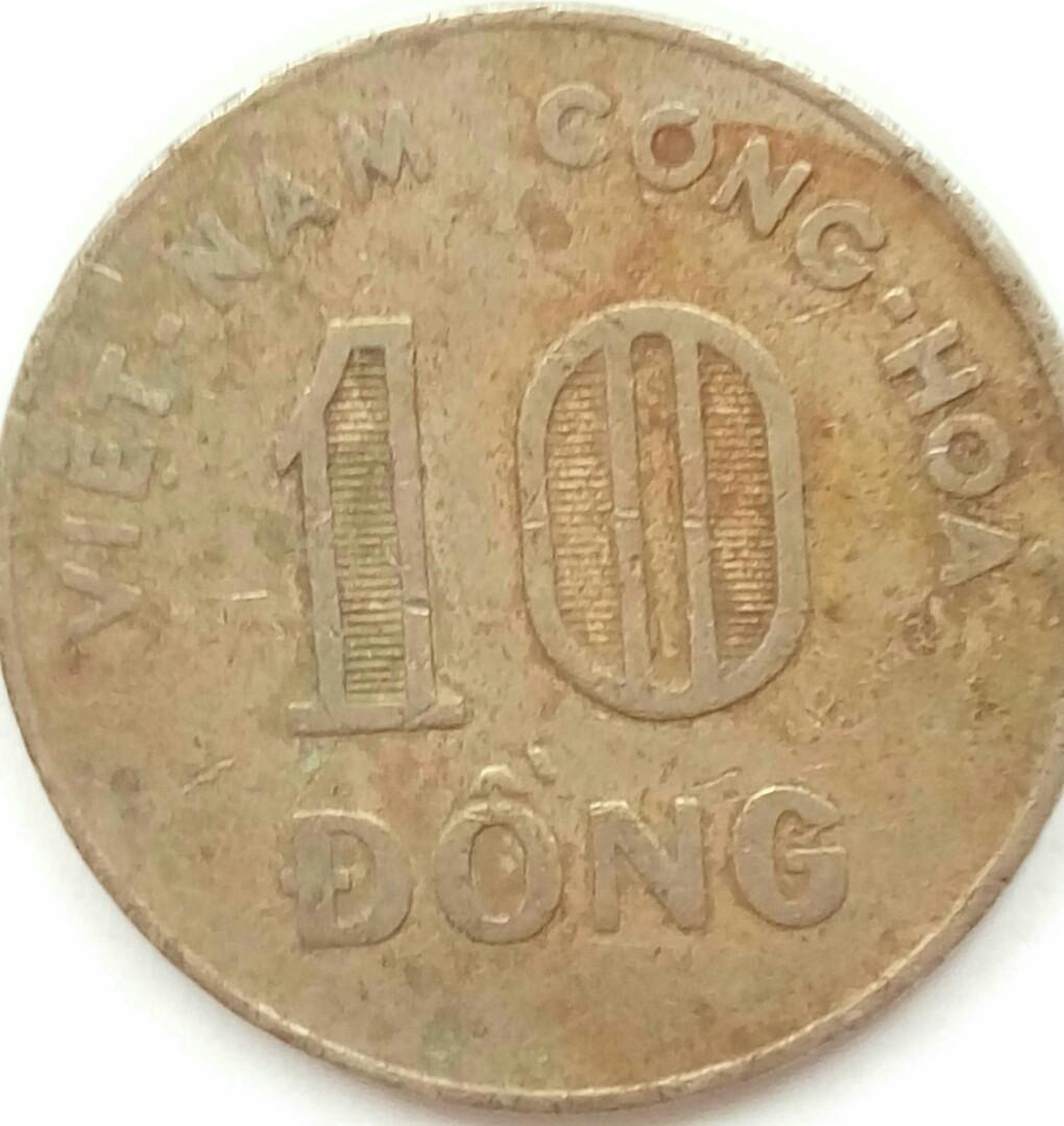 1964VIET NAM南越10越盾硬幣, 書籍、休閒與玩具, 收藏、紀念品, 錢幣、紙鈔在旋轉拍賣