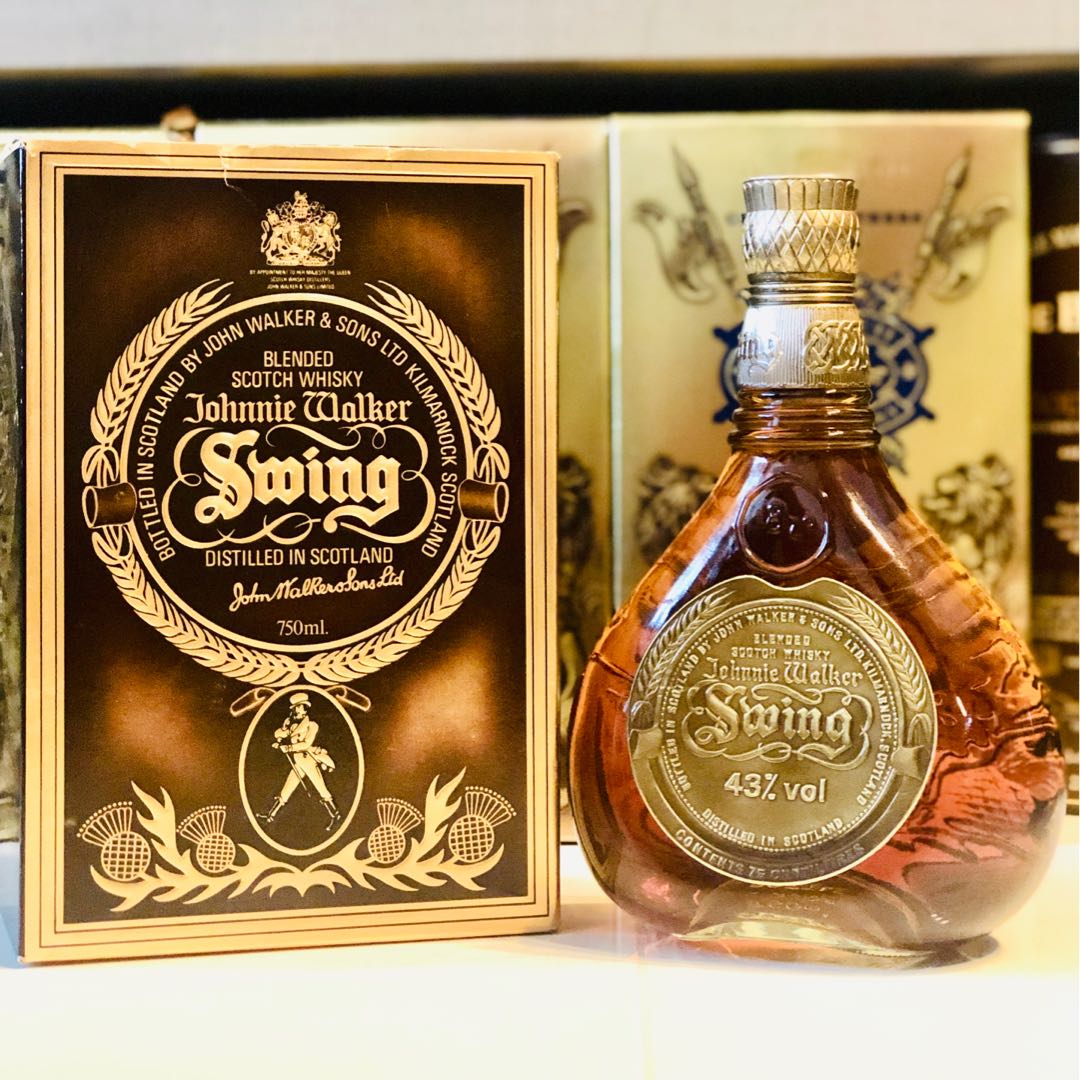 1980 Johnnie Walker Swing Old Scotch Whisky w Box 700ml, Food