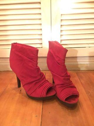 Red Boots Heels Fioni