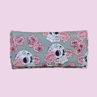 Hot Topic Sugar Skull Flap Wallet