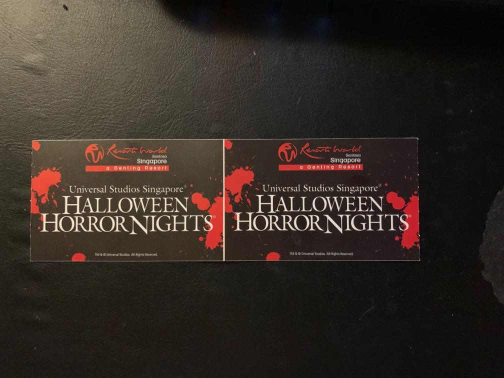 2X Halloween Horror Nights Tickets OffPeak, Tickets & Vouchers