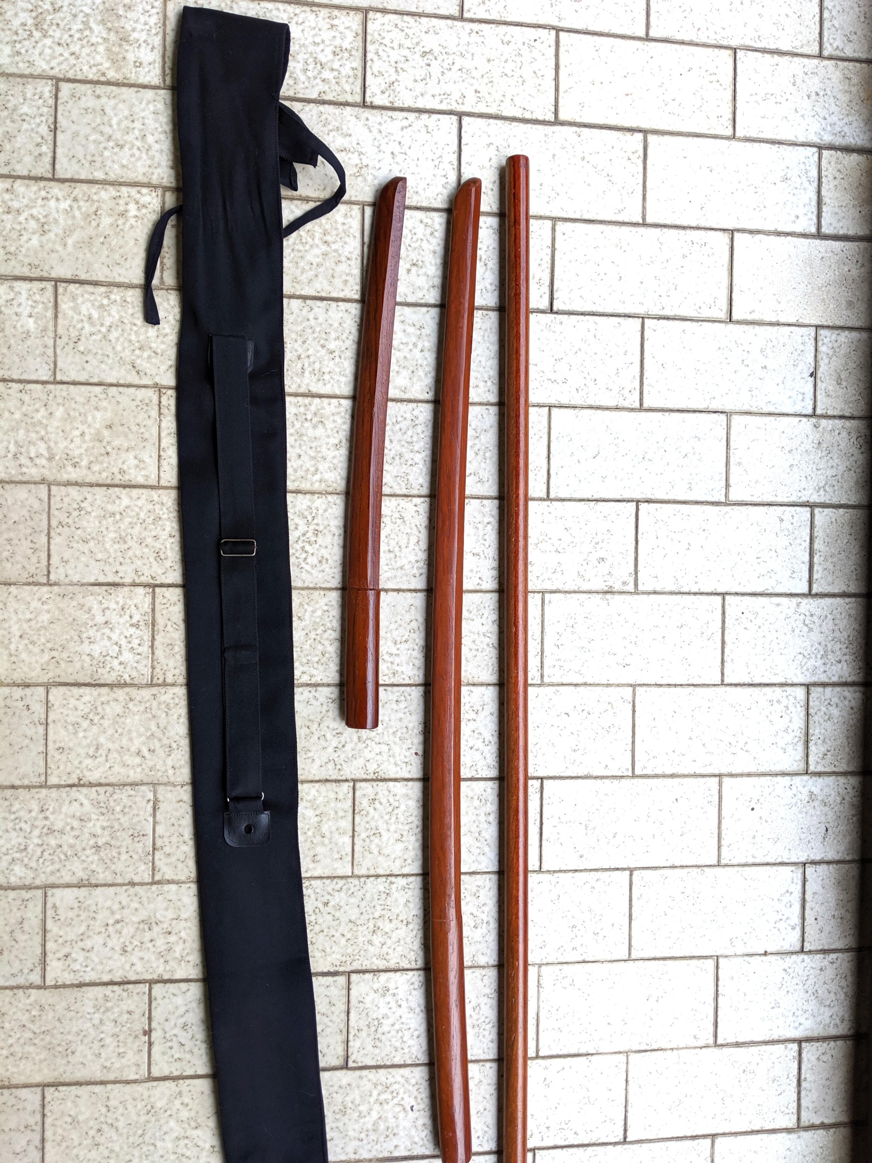 Aikido Set - Bokken, Jo & Tanto - Original Tsubanashi