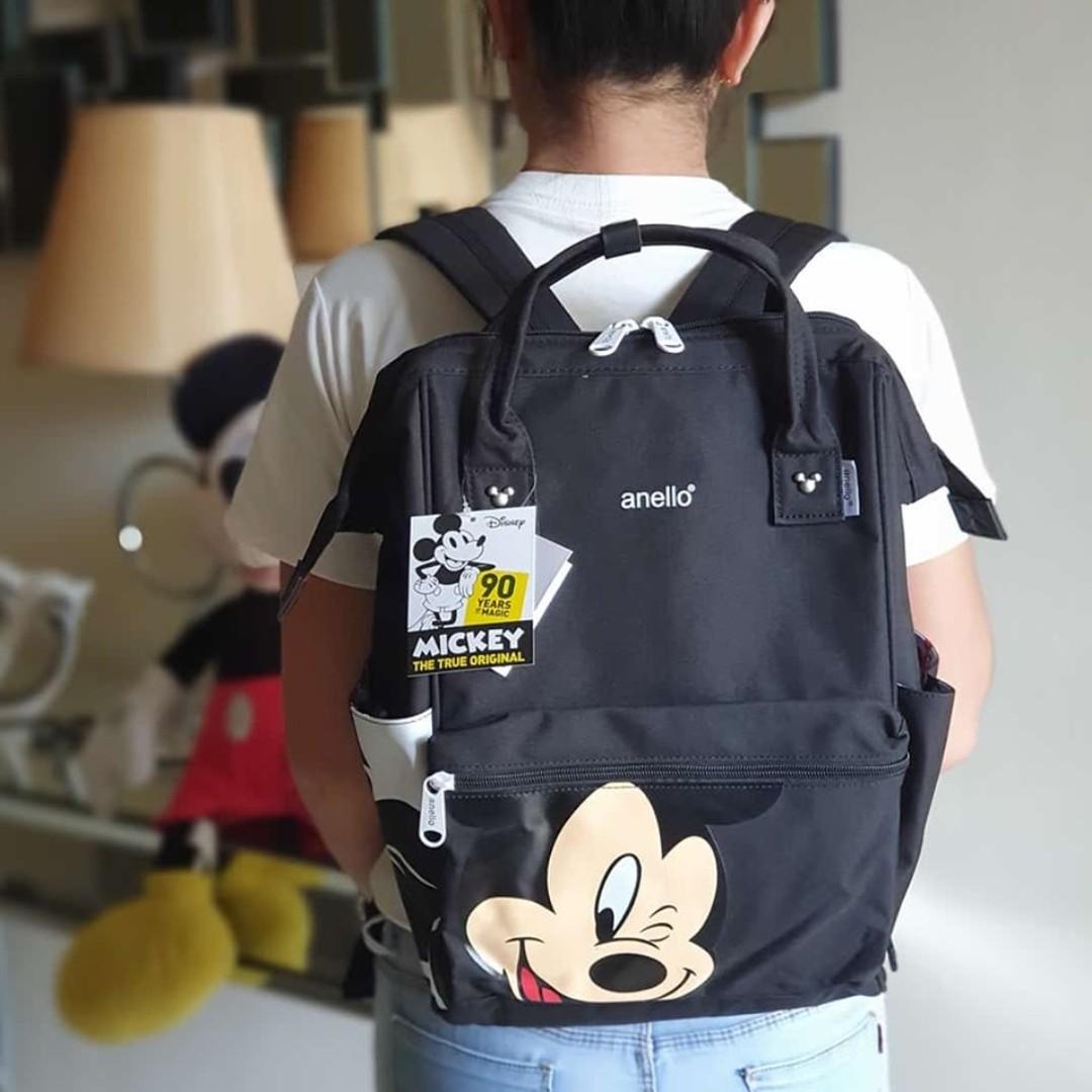 Anello Mickey Limited Edition Backpack Black Women s Fashion Bags Wallets Backpacks on Carousell