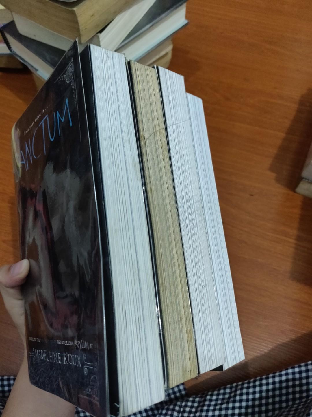 Asylum Series and Hollow City (Category: Storybooks) located in Taguig. Submitted by mon_143 (Listing ID 257875637, Image 2). Description: Books by Madeleine Roux Asylum -200 Sanctum -250 Catacomb -250 Ransom Riggs Hollow City -250.