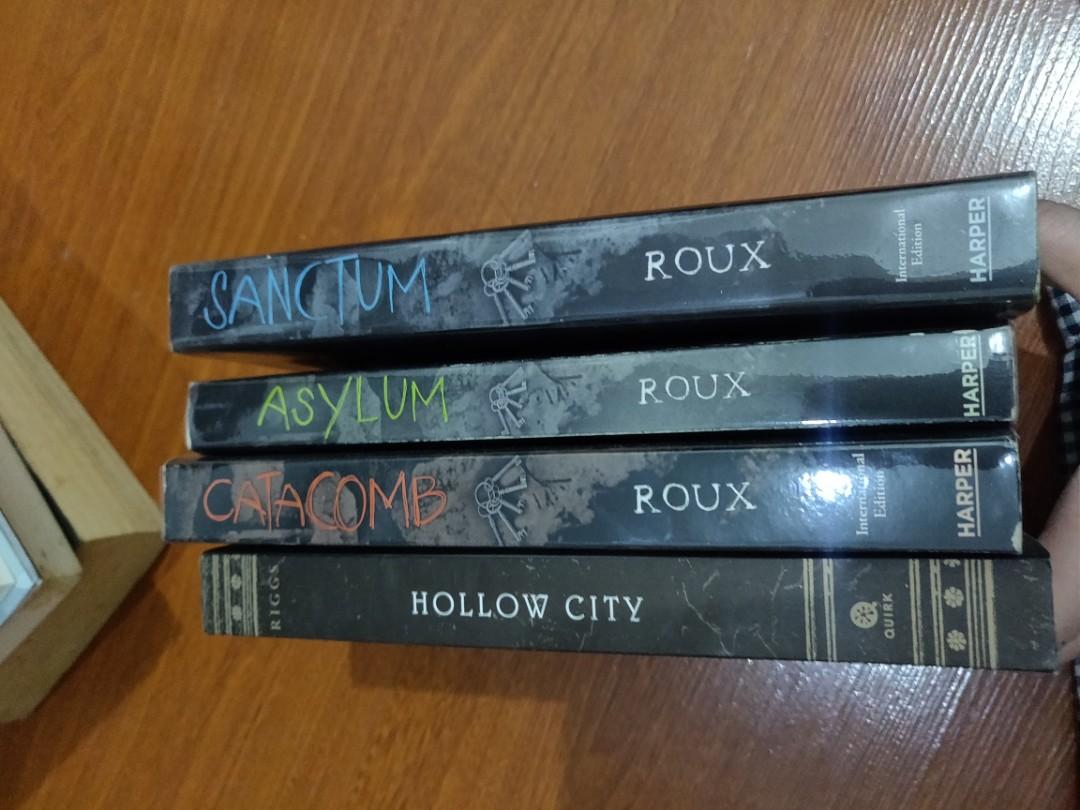 Asylum Series and Hollow City (Category: Storybooks) located in Taguig. Submitted by mon_143 (Listing ID 257875637, Image 1). Description: Books by Madeleine Roux Asylum -200 Sanctum -250 Catacomb -250 Ransom Riggs Hollow City -250.
