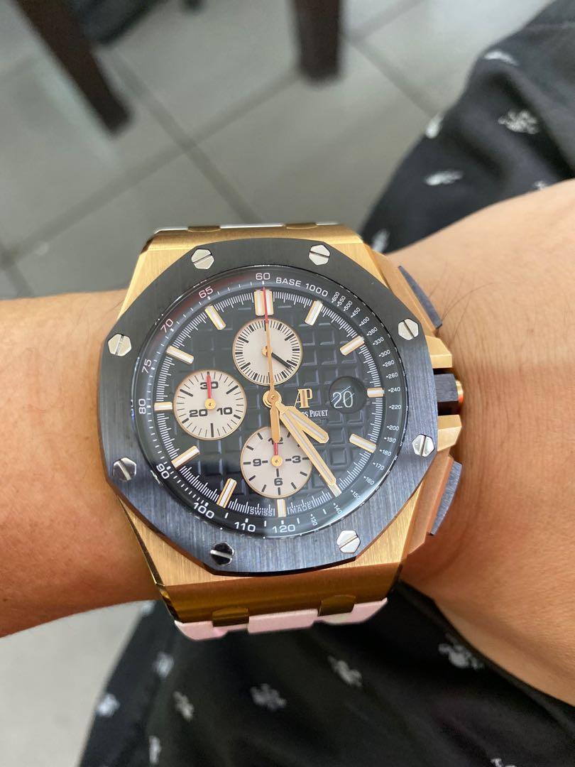 Audemars Piguet Novelty Rose Gold 44mm, Luxury, Watches on Carousell