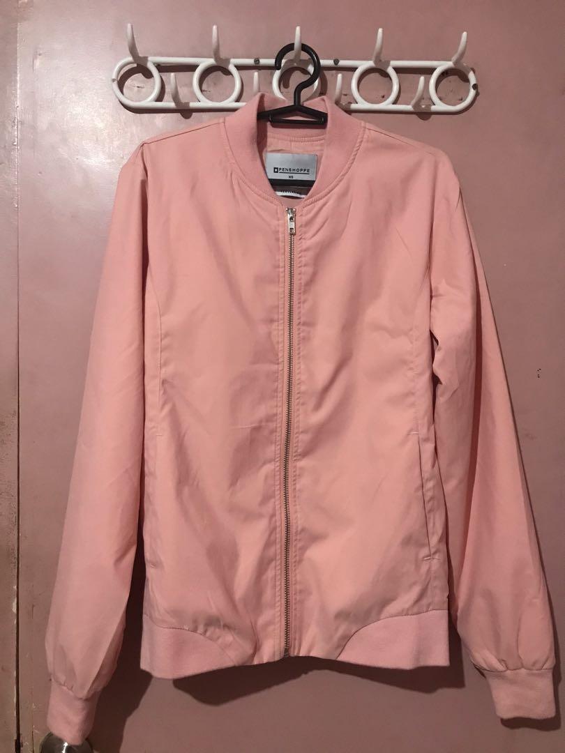 Penshoppe bomber cheap jacket pink