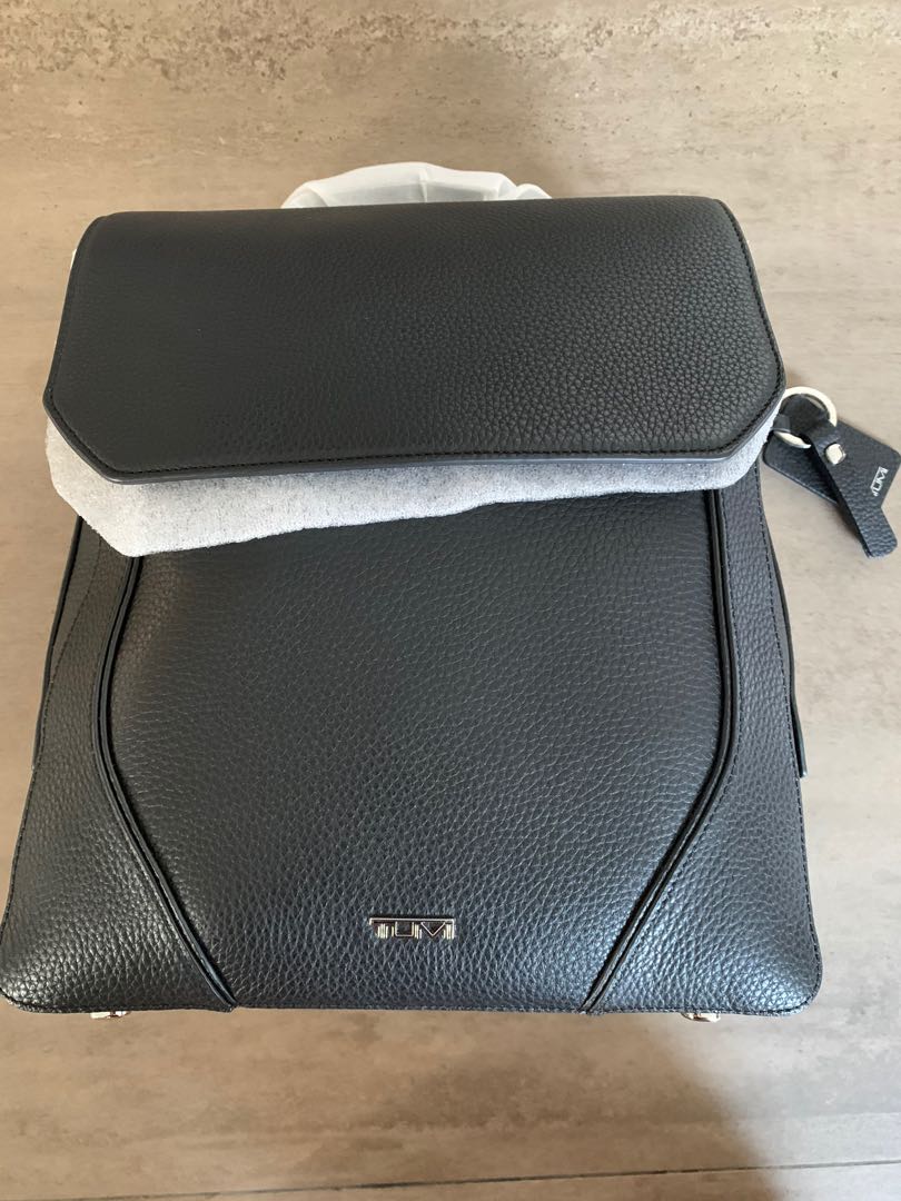 Brand New Genuine Leather TUMI Tori Flap Backpack