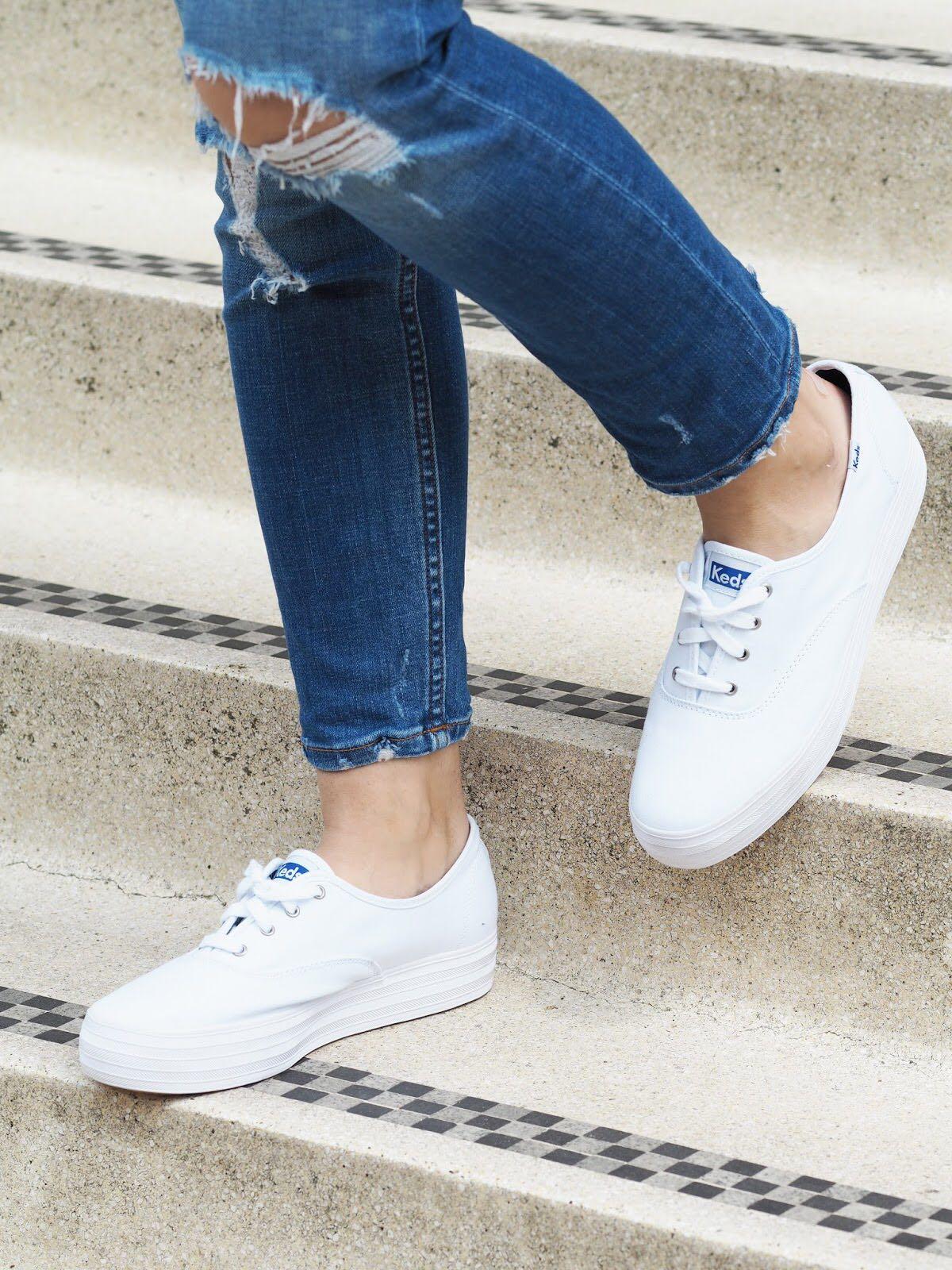Keds triple decker white 2025 canvas
