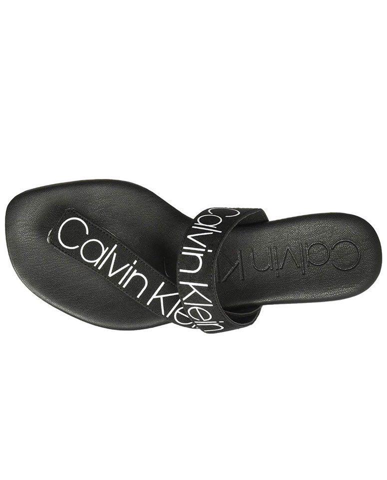 calvin klein saurin flat sandals