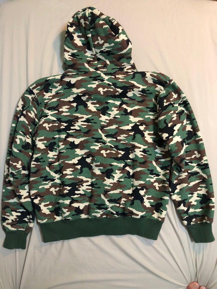 Green camo champion hoodie clearance