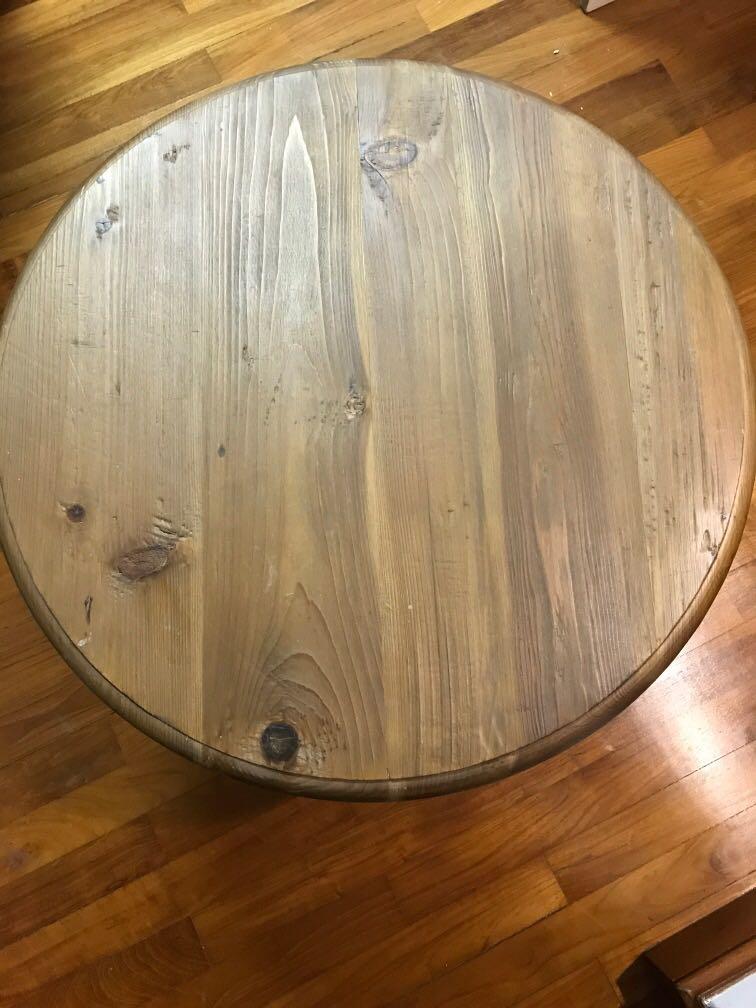 Coffee Table (Category: Tables & Sets) located in Singapore. Submitted by stuwo (Listing ID 258024941, Image 2). Description: Round table wood Color and white . Brand new ..