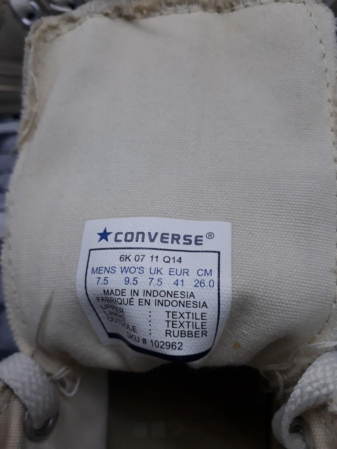Converse Original CT HI Cream Fesyen Pria Sepatu Sneakers di Carousell
