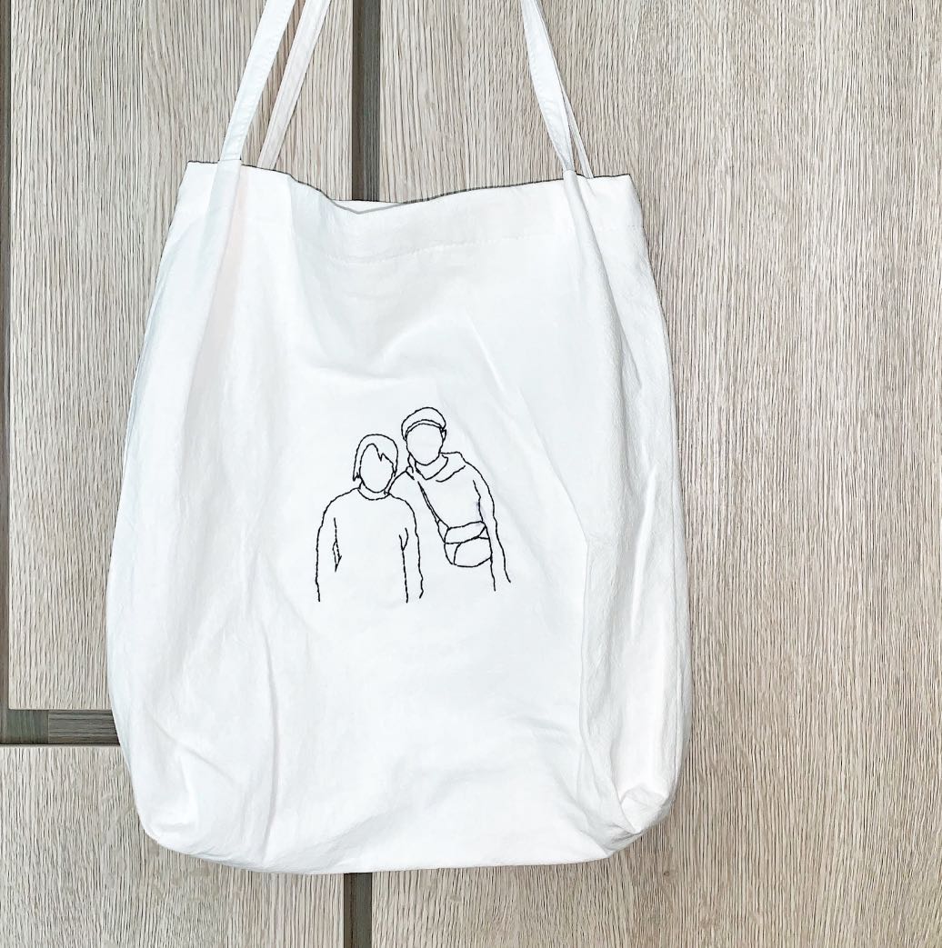 embroidered canvas tote bags