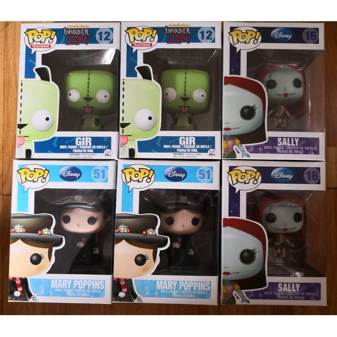 Funko Pops - Gir, Sally & Mary Poppins (Category: Designer & Blind Box Toys) located in Quezon City. Submitted by doonebringer (Listing ID 257972773, Image 1). Description: Funko Pops! Gir - 2500 PHP Sally - 400 PHP (1 left) Mary Poppins - 400 PHP Please check detailed pics for box/figure condition. Don't hesitate to PM or message for any inquiries. Thank you! :).
